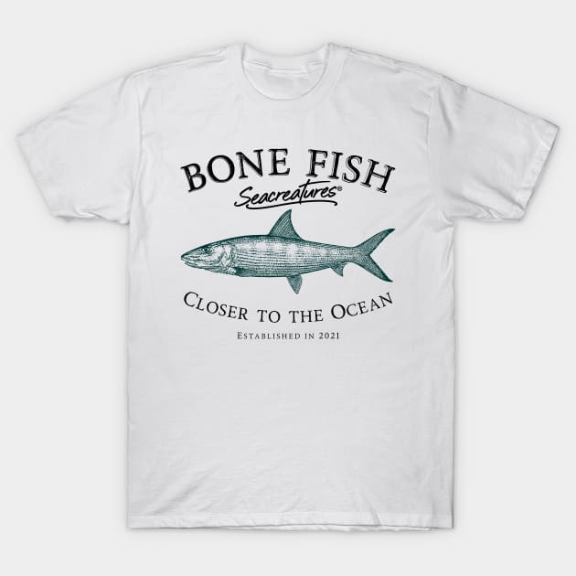 bonefish T-Shirt by Seacreatures